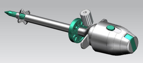 Custom Stereotactic Trocar Surgeon-designed patient-specific trocar created via reverse engineering